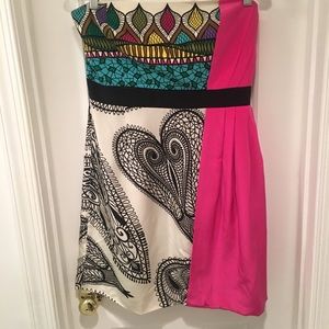 Tibi strapless silk sun dress